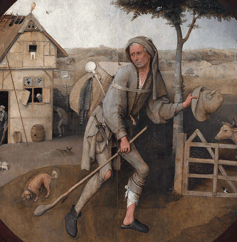 The Wayfarer - Hieronymus Bosch, 1500